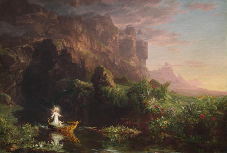 Thomas Cole The Voyage of Life:Childhood (mk13) Germany oil painting art